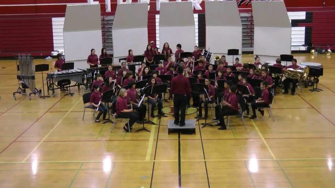 Columbia MS at 2012 Sunnyvale Middle Schools Exchange Concert