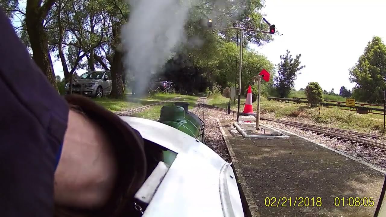 Cab ride on Summerfields Miniature Railway