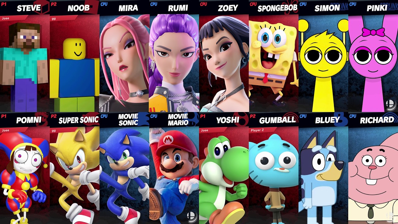 I Created Valentine’s Custom Characters in Super Smash Bros Ultimate