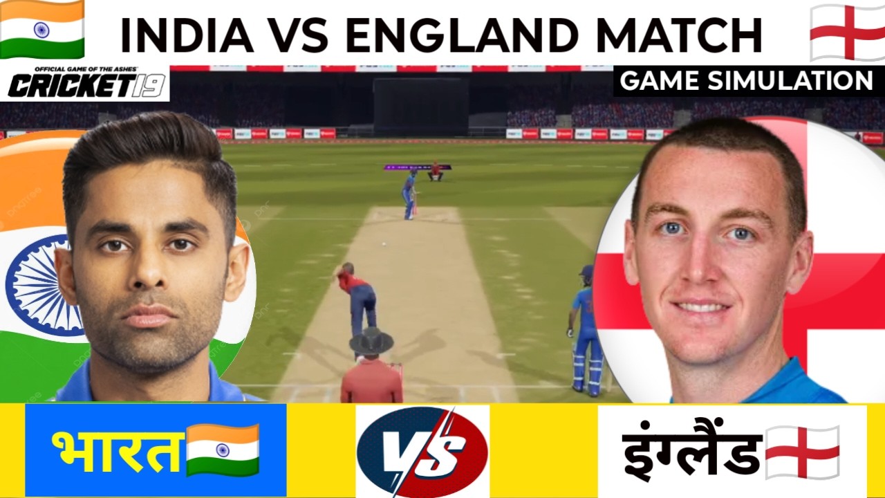 INDIA vs ENGLAND | T20 World Cup 2026 Simulation | Cricket 19 Full Match | Hindi Commentary