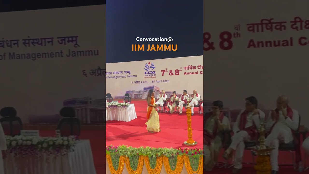 Convocation IIM JAMMU Degree IPM MBA #iim #iimjammu #ipm #ipmat#mba #jipmat #graduation #iitjammu