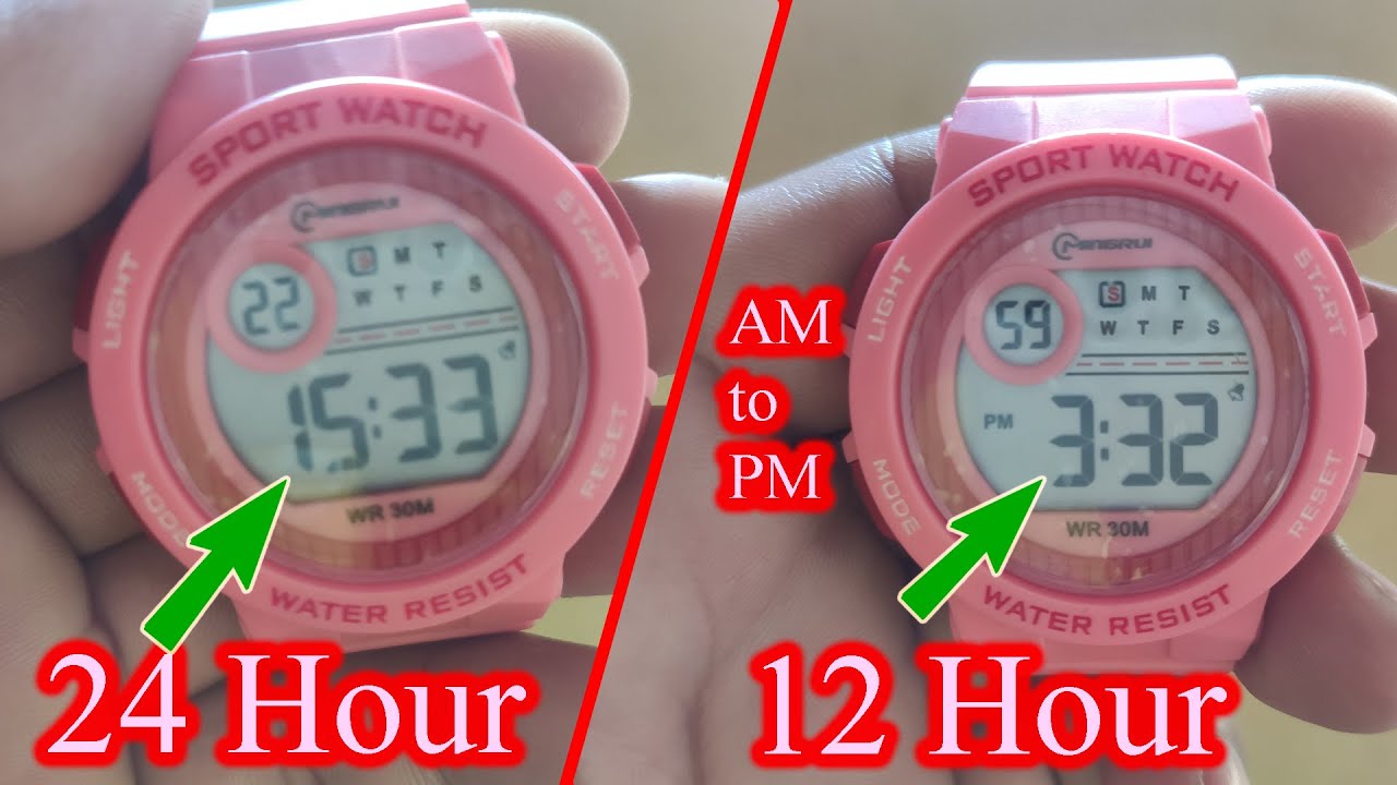 How to set am and pm in a digital clock