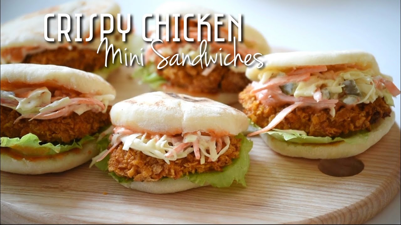 Crispy Chicken Mini Sandwiches| Ramadan Series| Airfried chicken sandwich