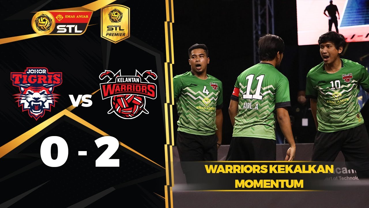 Johor Tigris 0-2  Kelantan Warriors (16-21, 11-21) | Emas Anuar STL 2021/22