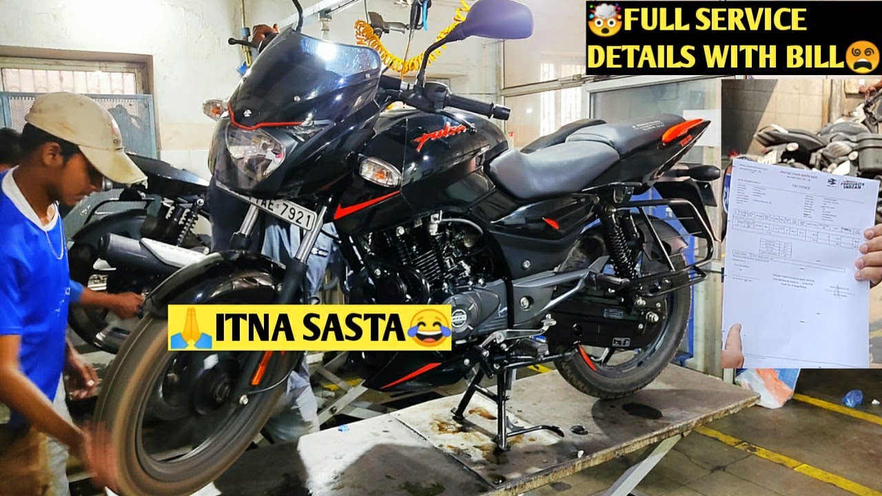 2021 Bajaj Pulsar125 BS6 Servicing Cost With Bill ✔️🔥||Important Things While Service Any BS6 Bikes
