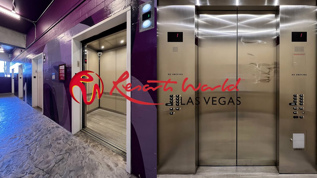 High-Pitched OTIS Gen2 Traction Elevators - Resorts World Self-Park Garage - Las Vegas, NV
