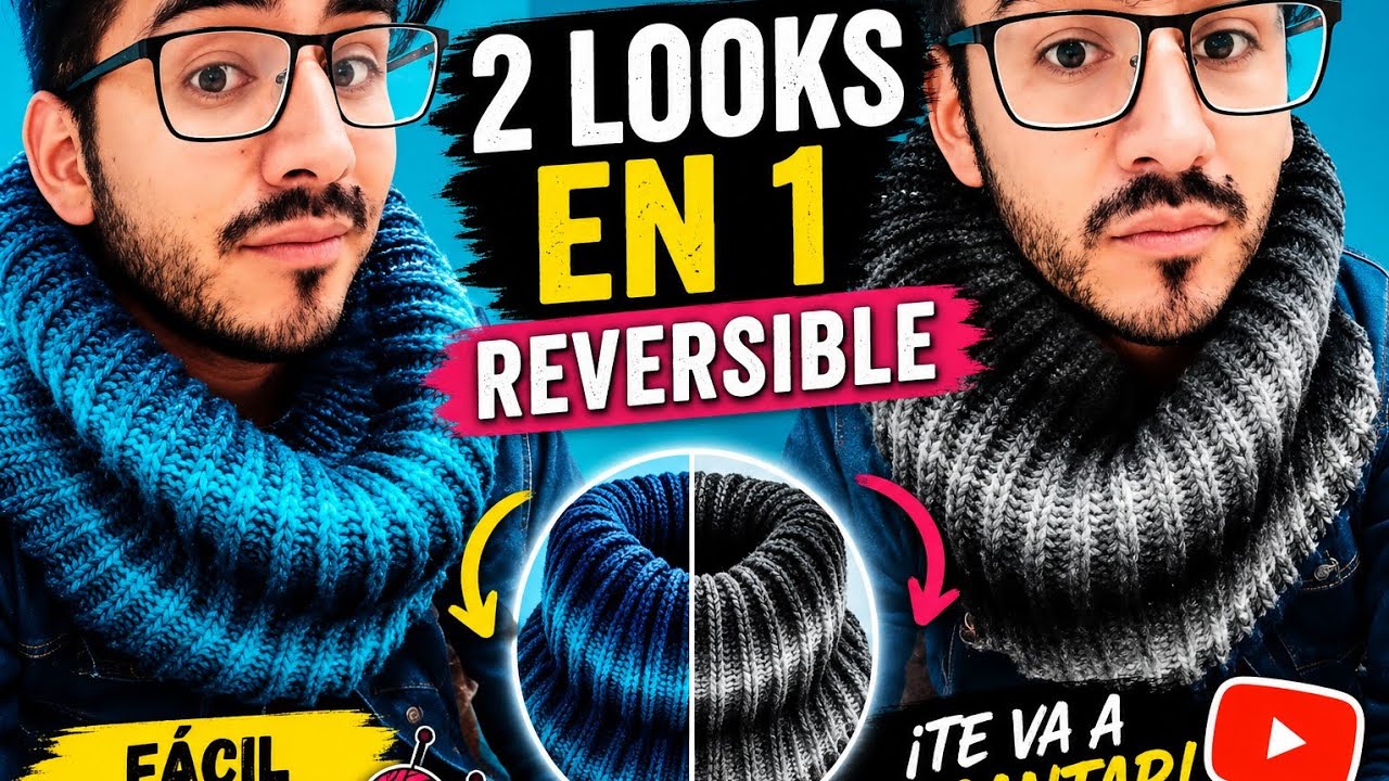Cuello Doble vista reversible Dos Agujas/Leonardo Valencia