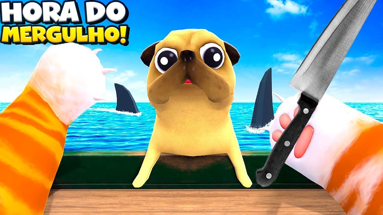 ACIDENTALMENTE JOGUEI O CACHORRO PARA OS TUBARÕES - CAT IN TOWN VR