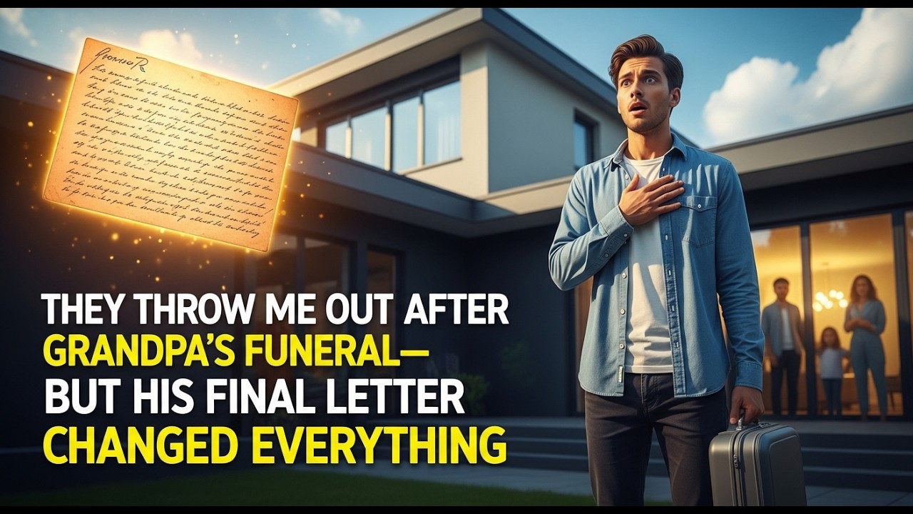 They Threw Me Out After Grandpa’s Funeral—But His Final Letter Changed Everything.