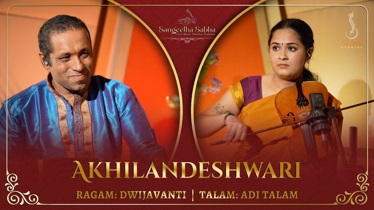 Akhilandeshwari – Meditative Violin in Raga Dwijavanti | Sangeetha Sabha | Muthuswami Dikshithar