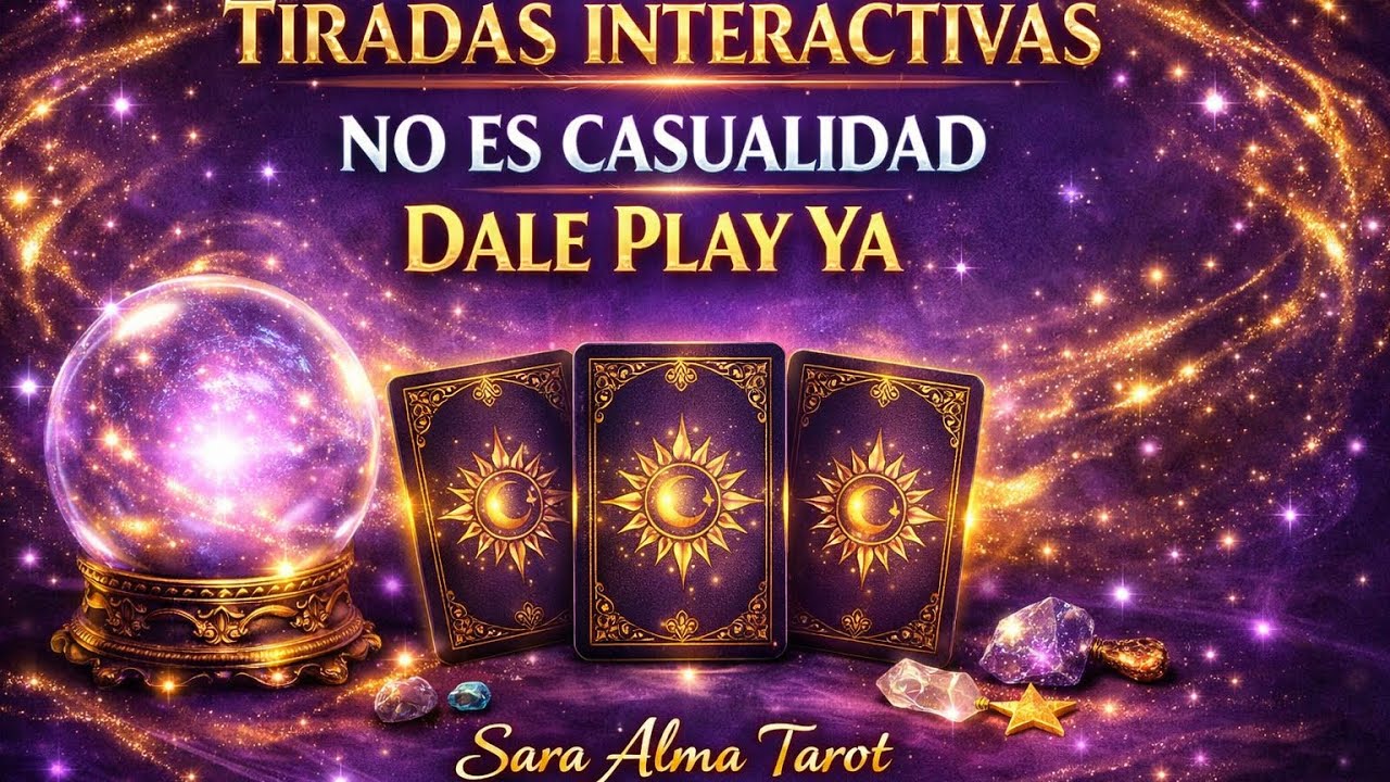 TIRADAS INTERACTIVAS 🔮 No es casualidad que le des play ahora | Sara Alma Tarot