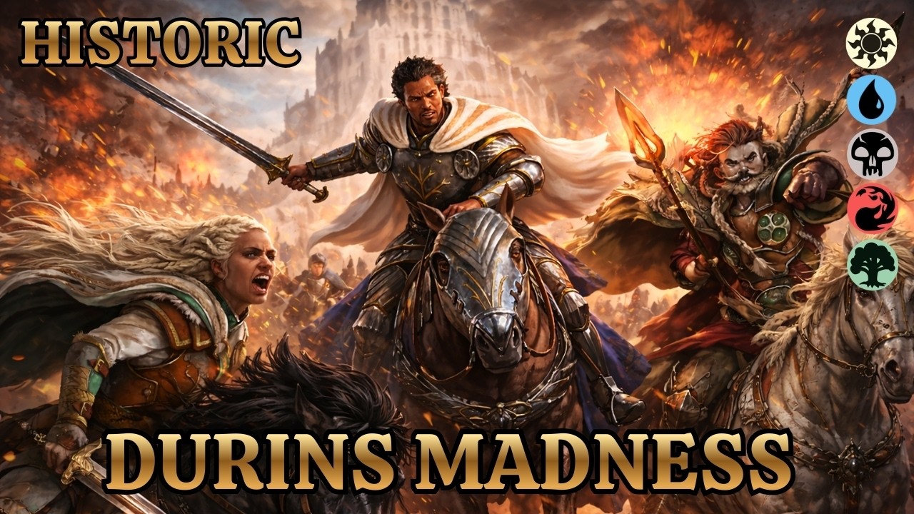 The Fastest LOTR Deck in Historic?! Turn 4 Wins | 5-Color Enchantment | MTG Arena