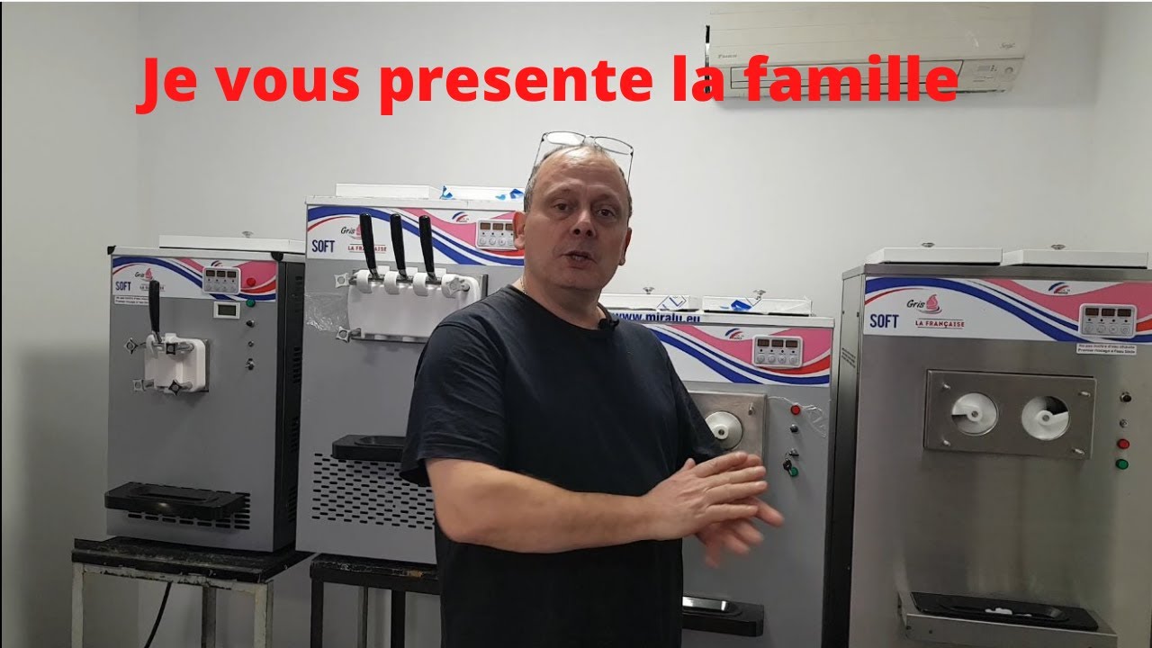 Présentation de nos machines à glace à l'italienne