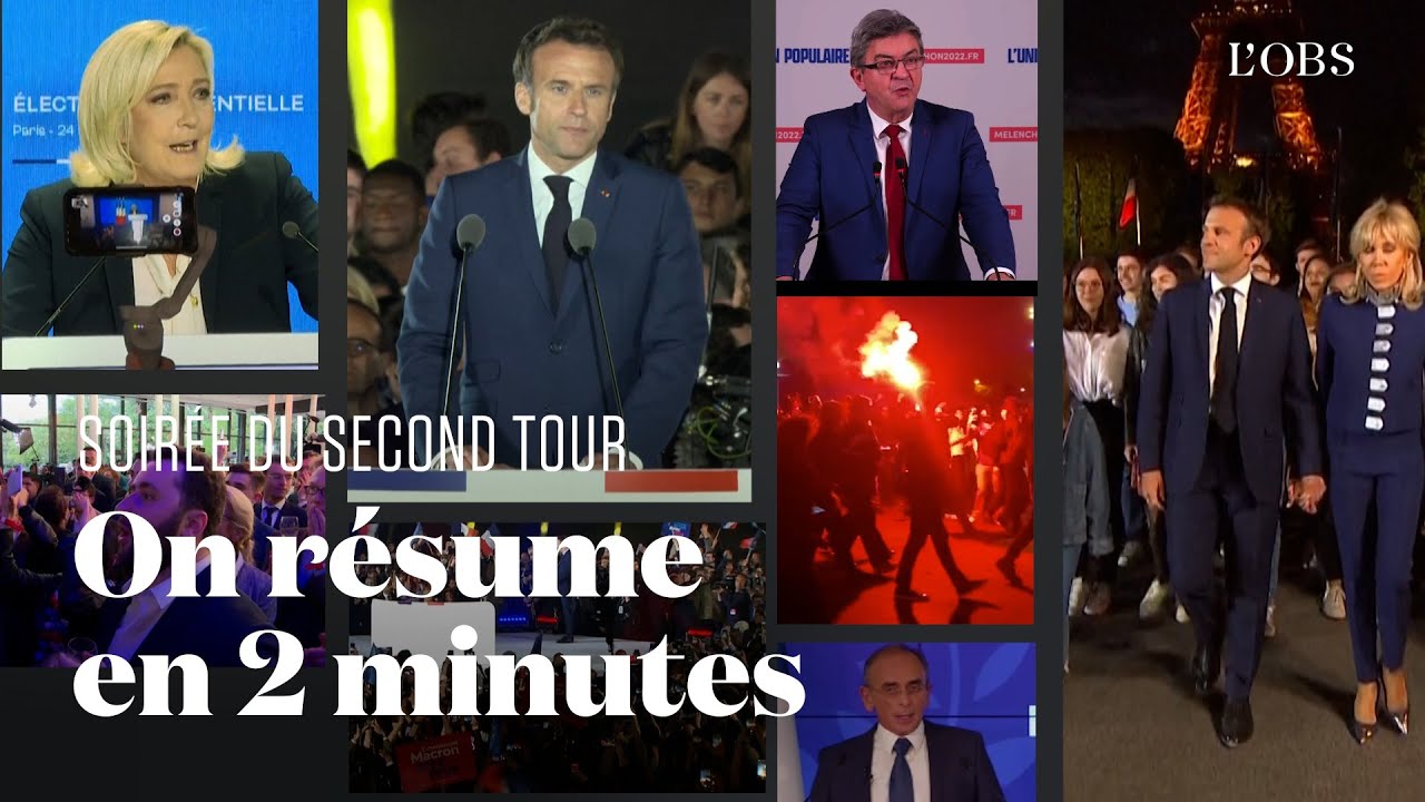 Macron réélu : on résume la soirée électorale en deux minutes