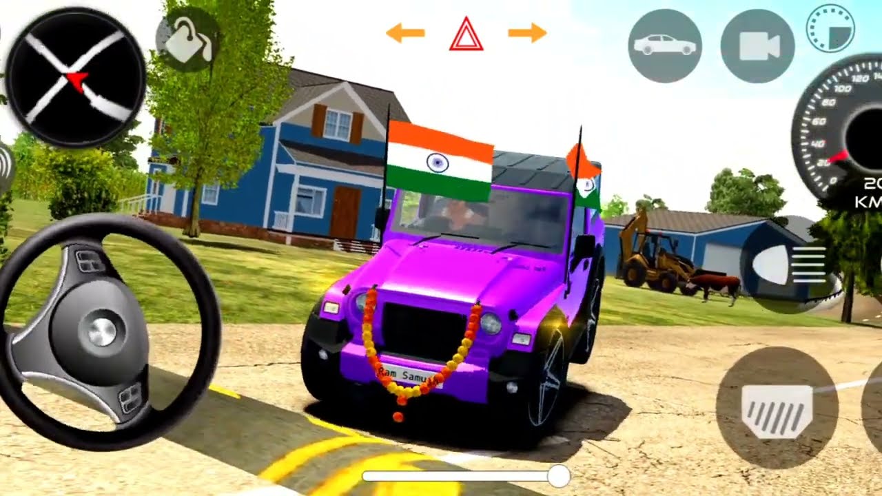 oller ||song|| ❤️‍🩹😈new model 4X4 Mahindra thar drive car game simulator