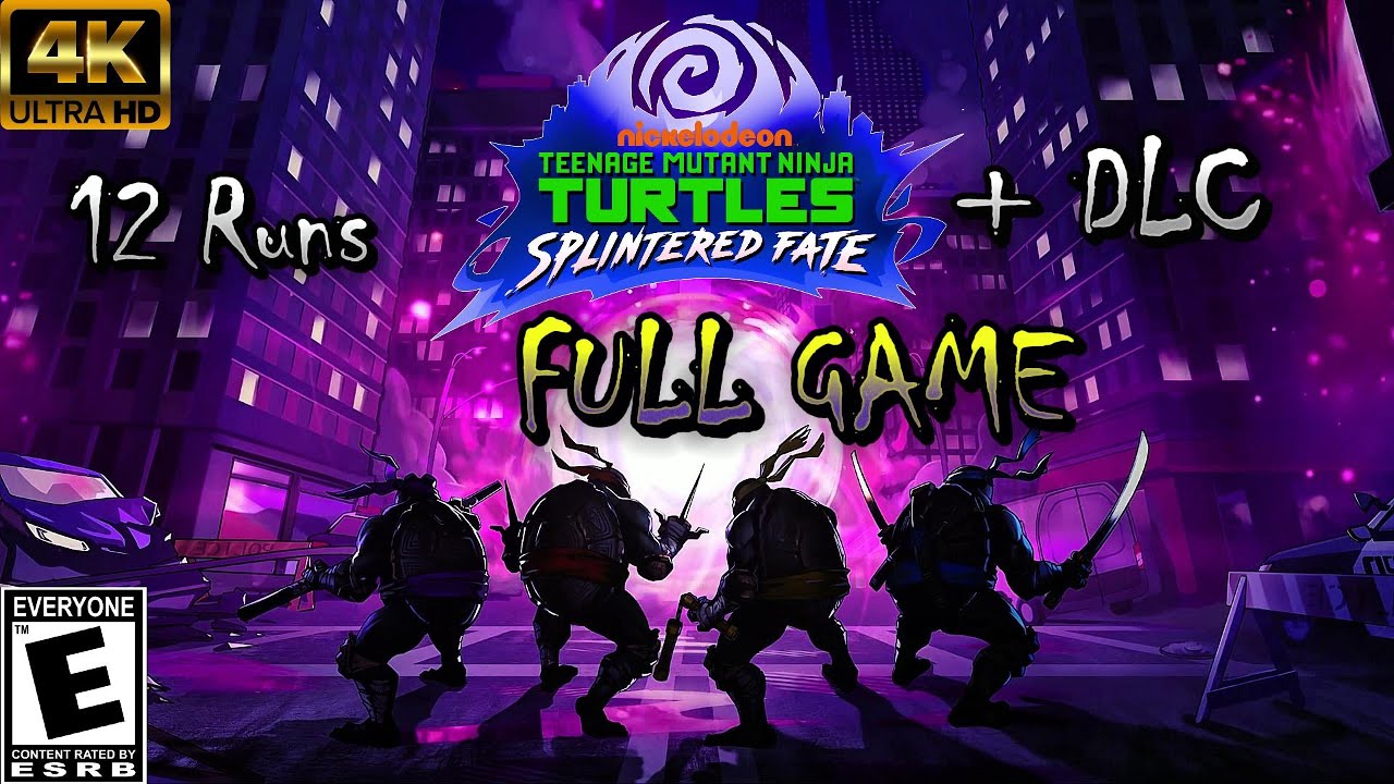 TMNT: Splintered Fate + Junkyard Jam DLC - Full Playthrough (New Game to Splinter's Rescue) 12 Runs