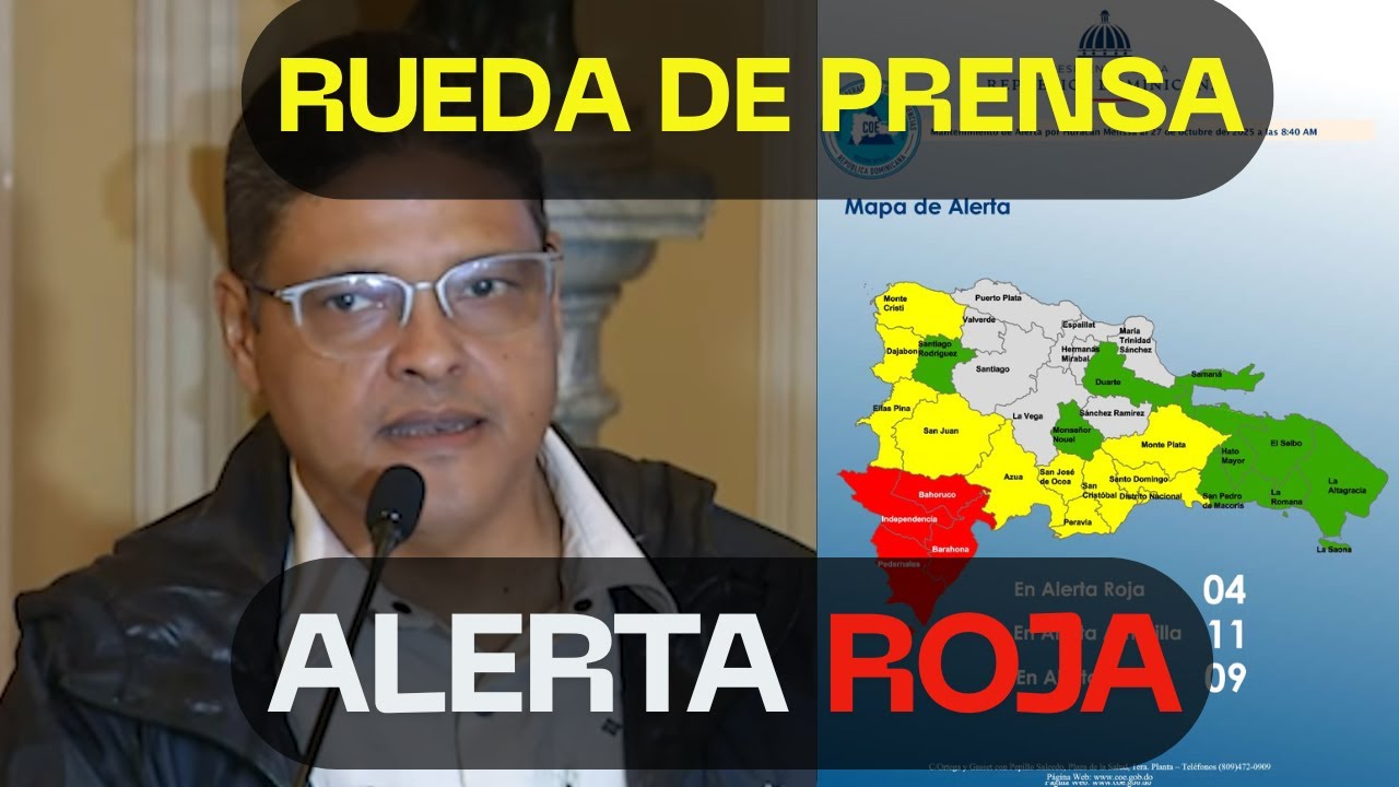 Rueda de prensa por huracán melissa 29 octubre 2025 11:00 AM