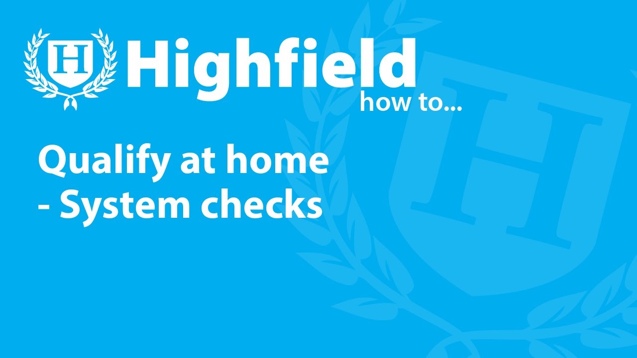 Remote Invigilation System Checks