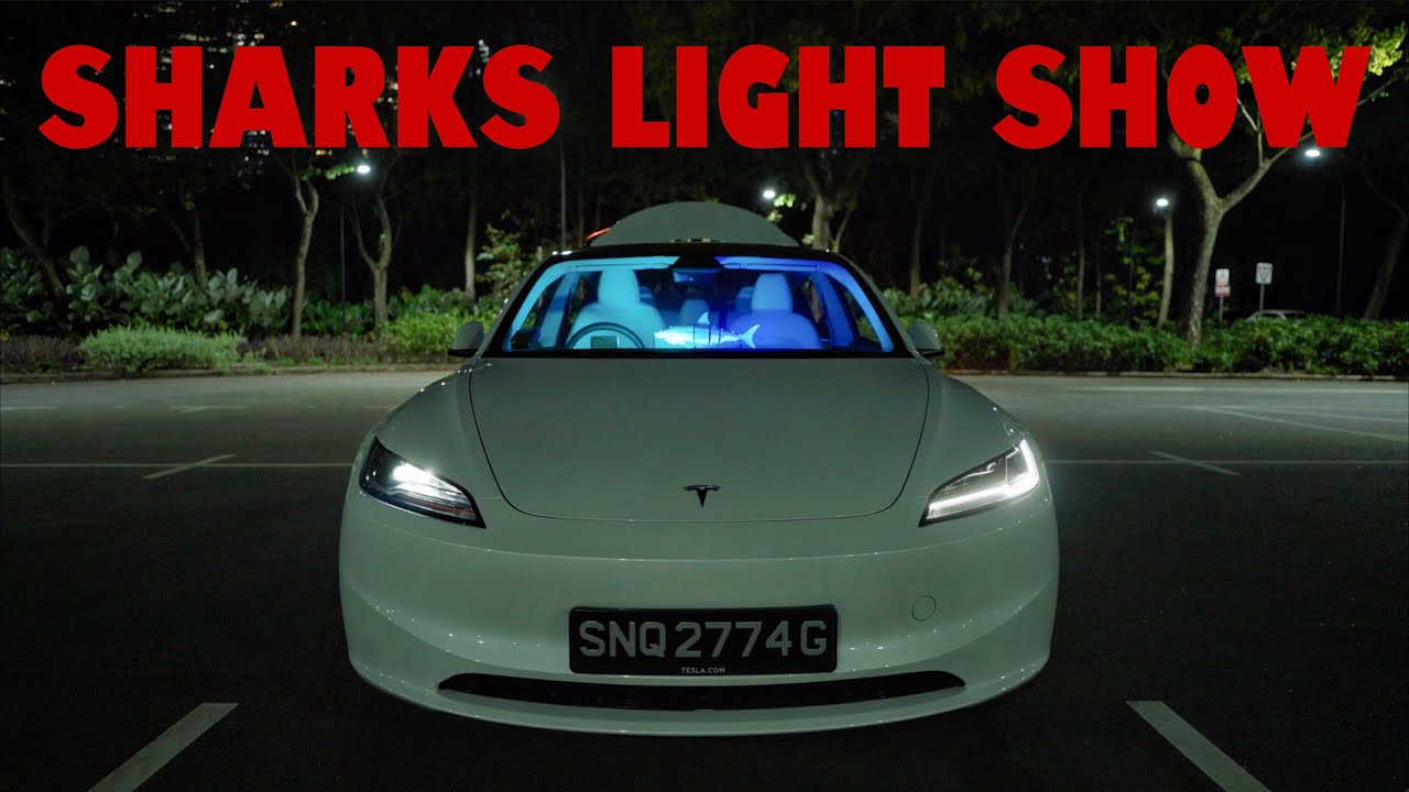 Tesla Light Show: Sharks by Imagine Dragons