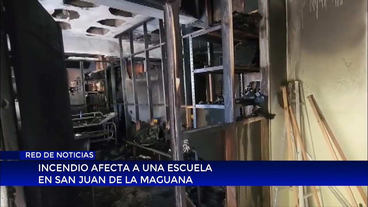 Incendio afecta a una escuela en San Juan de la Maguana