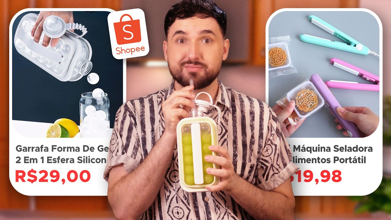 😱 Testei os Utensílios Mais Baratos da Shopee | COMPRAS PARA COZINHA | Vale a Pena?