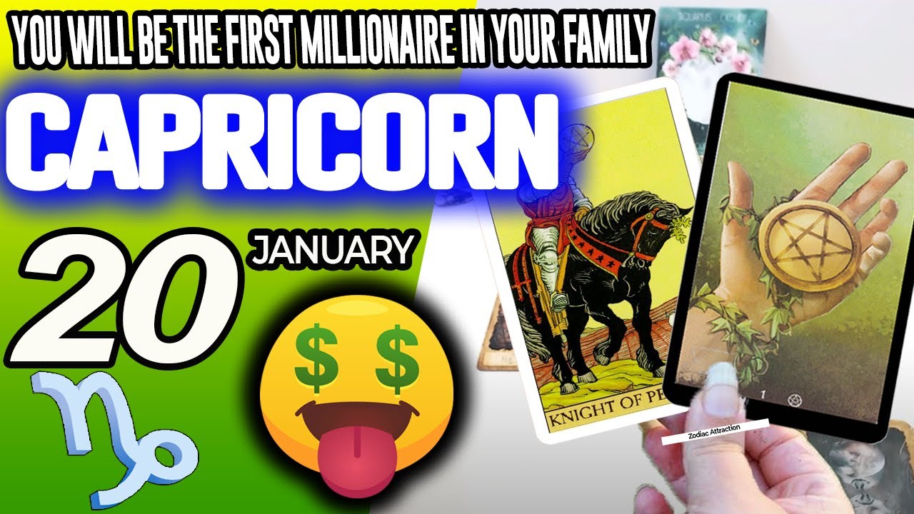 Capricorn ♑️🤑YOU WILL BE THE FIRST MILLIONAIRE IN YOUR FAMILY💰 horoscope for today JANUARY 20 2026