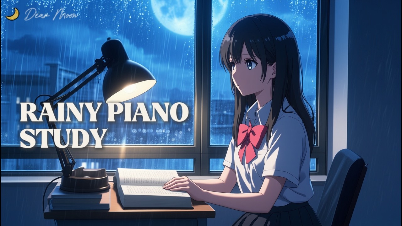 Midnight Rain Piano 🌙 Emotional Study Instrumental