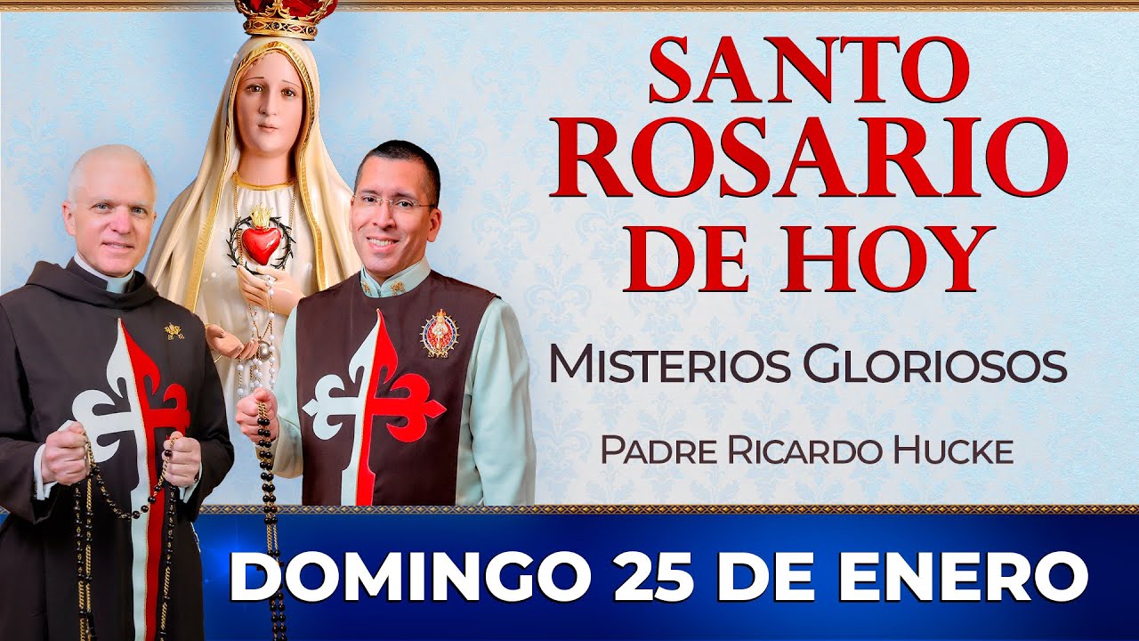 Santo Rosario de Hoy | Domingo 25 de Enero - Misterios Gloriosos #rosariodehoy