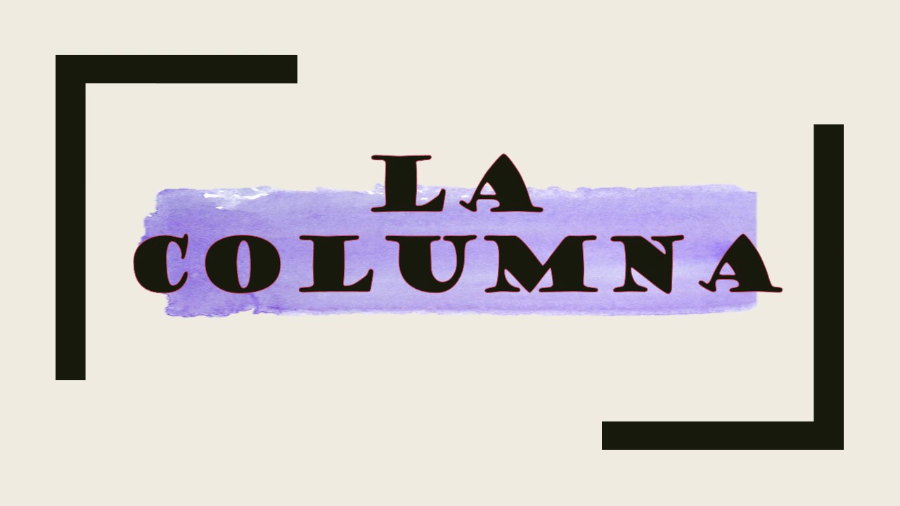 La columna period&iacute;stica