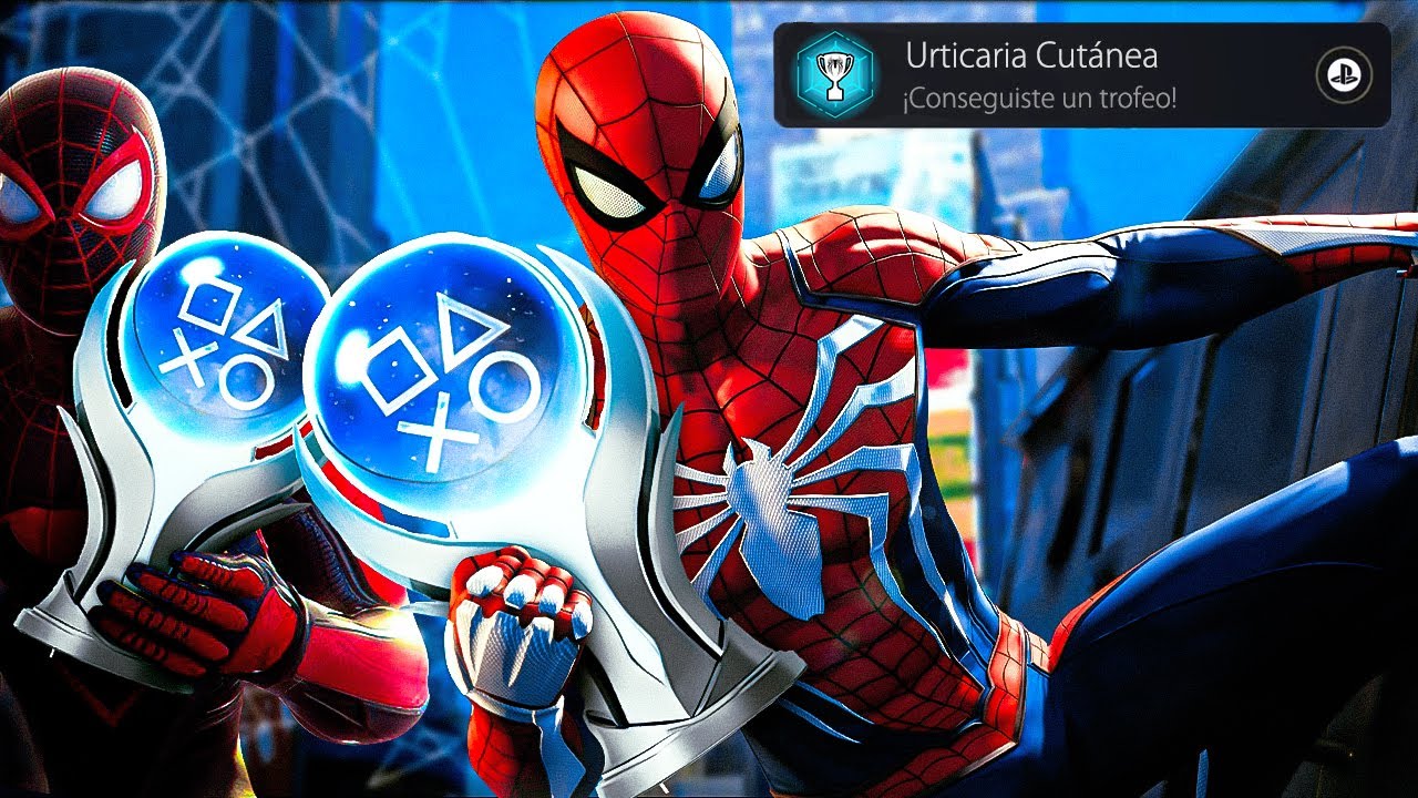 PLATINÉ SPIDERMAN y MILES MORALES a cambio de contraer URTICARIA CUTÁNEA