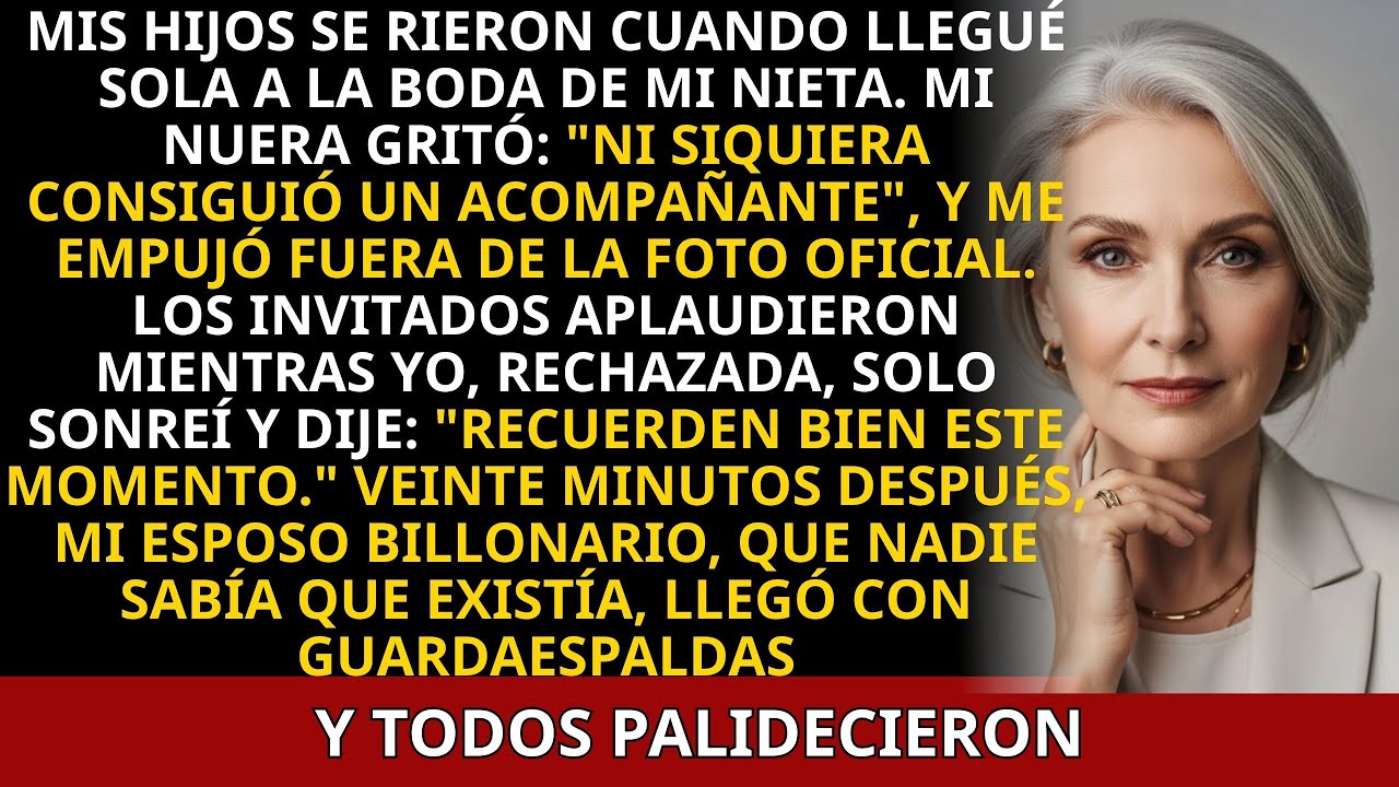 Mis Hijos Se Burlaron De Mí En La Boda De Mi Nieta, Pero Entonces Mi Esposo Billonario Apareció y…