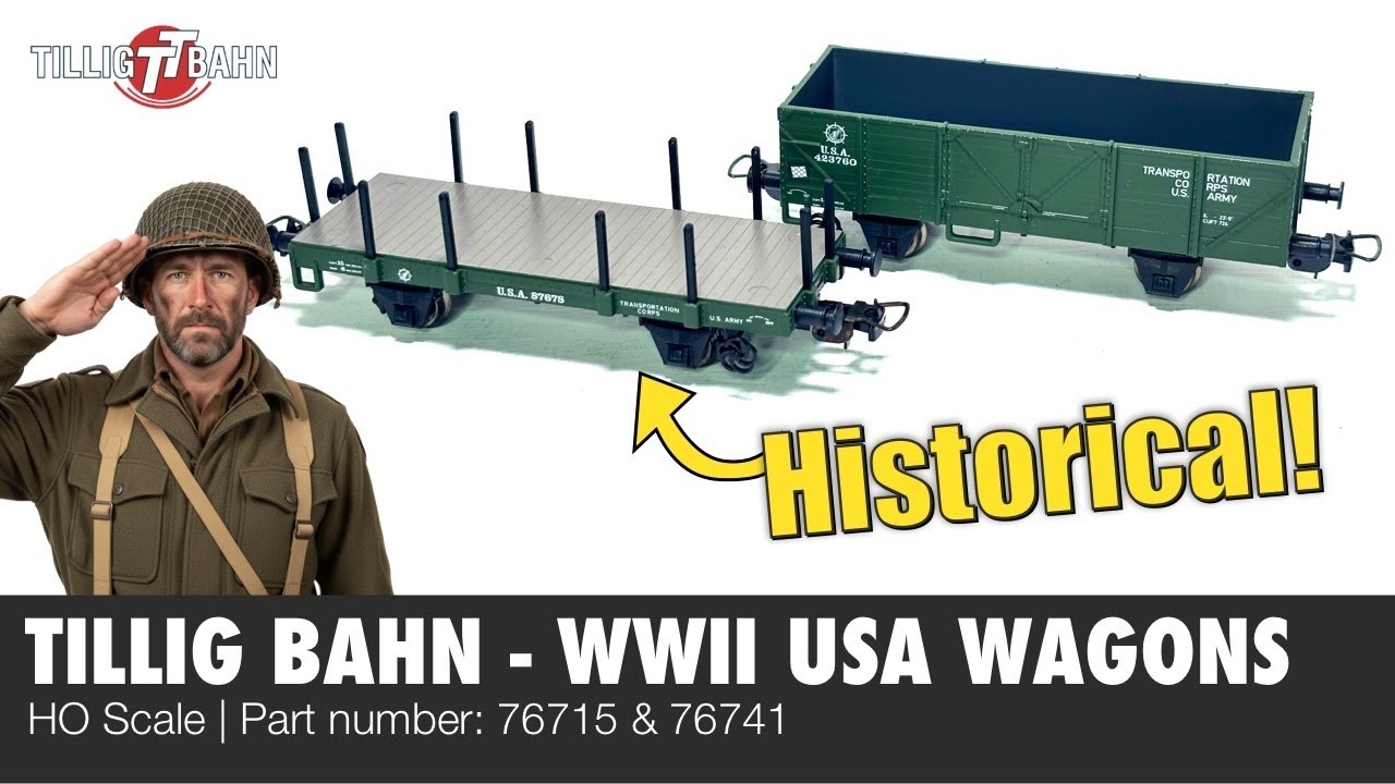 Армия США — вагоны Второй мировой войны от Tillig Bahn | Обзор модели железной дороги в масштабе ...