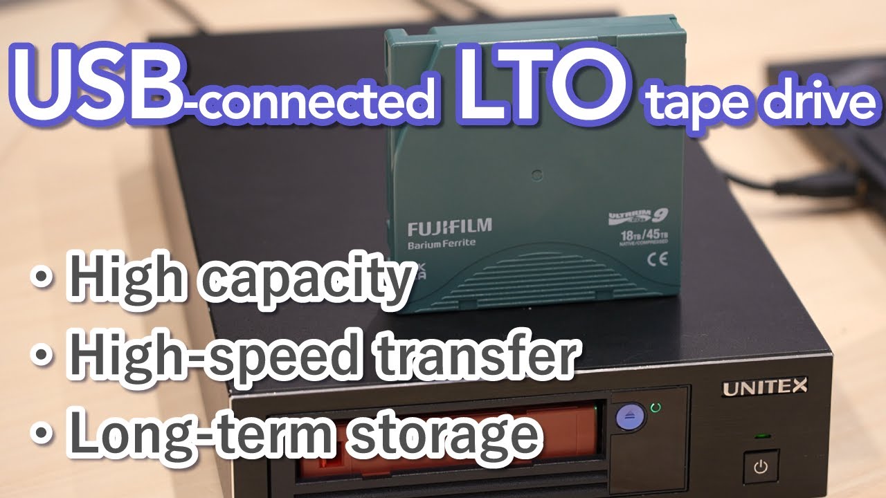 【Product Demo】 USB-Connected LTO Tape Drive & Archive Software Introduction 【Part 1】