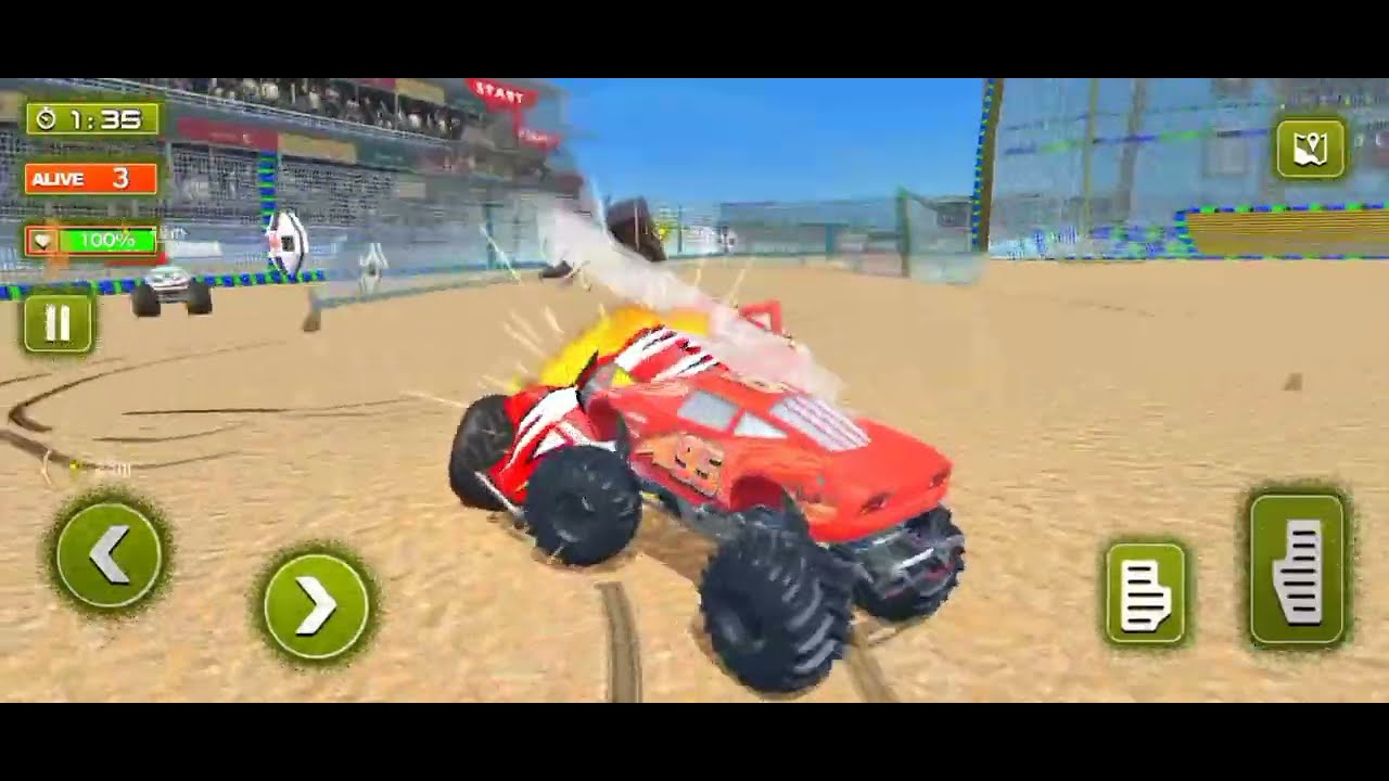 Monster Truck Stunt Demolition Derby - Mega Ramp Impossible Driver - 4×4 Ultimate Car Stuntts