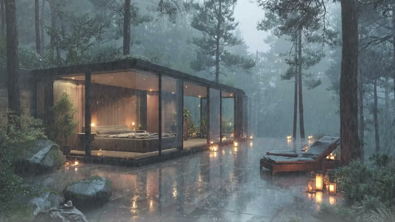 Natural Rain & Thunder Sounds for Sleeping, Relaxing & Healing