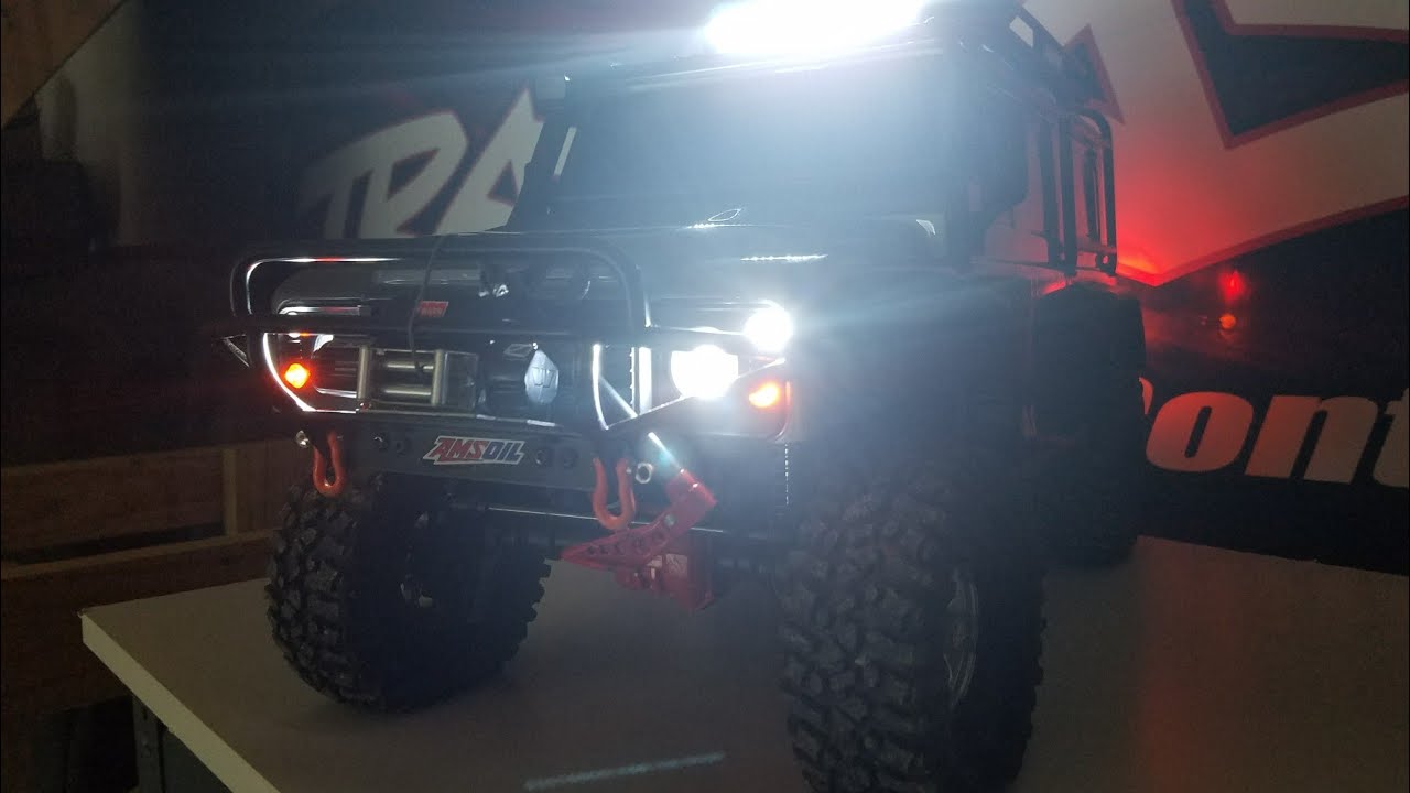 Traxxas Trx-4 gets a my trick rc light kit.