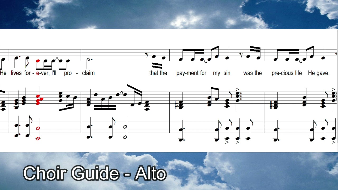 My Redeemer Lives - Choir Guide - Alto (SATB)