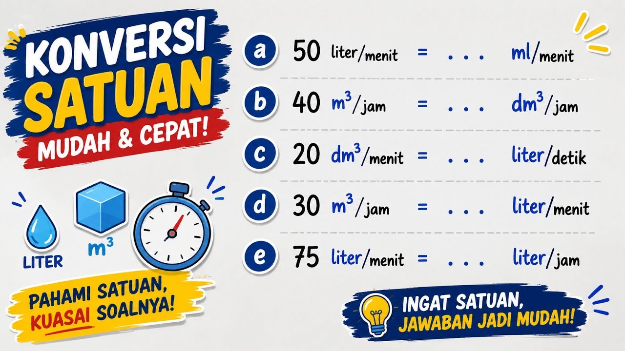Mengubah Satuan DEBIT | Matematika SD