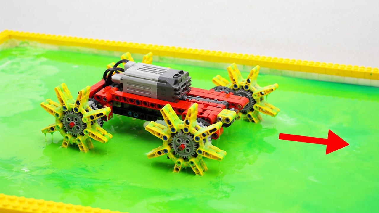 Testing Lego Technic Cars On Extremely Sticky Slime | JK Lego Technic