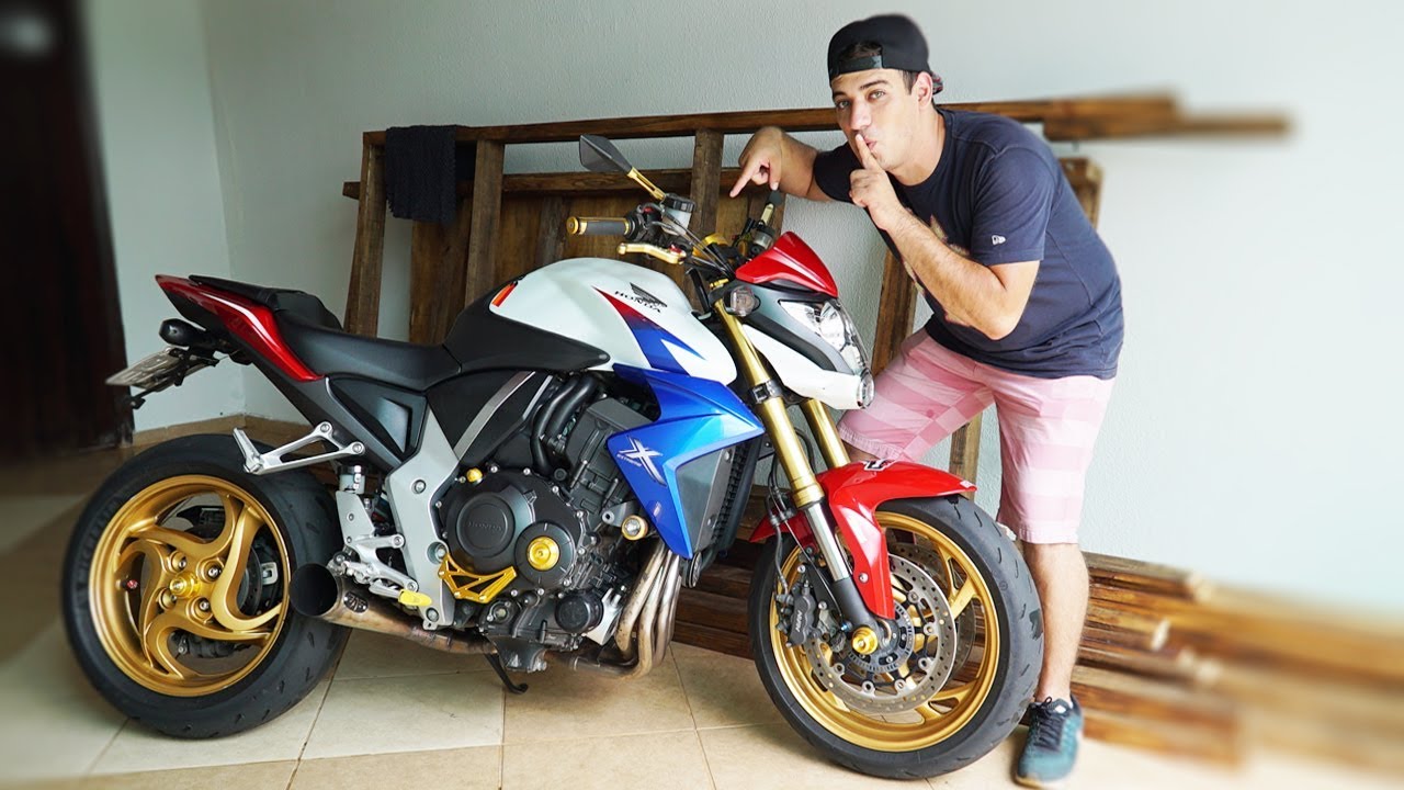 PEGUEI A CB1000 ESCONDIDO E ACELEREI MUITO 😄