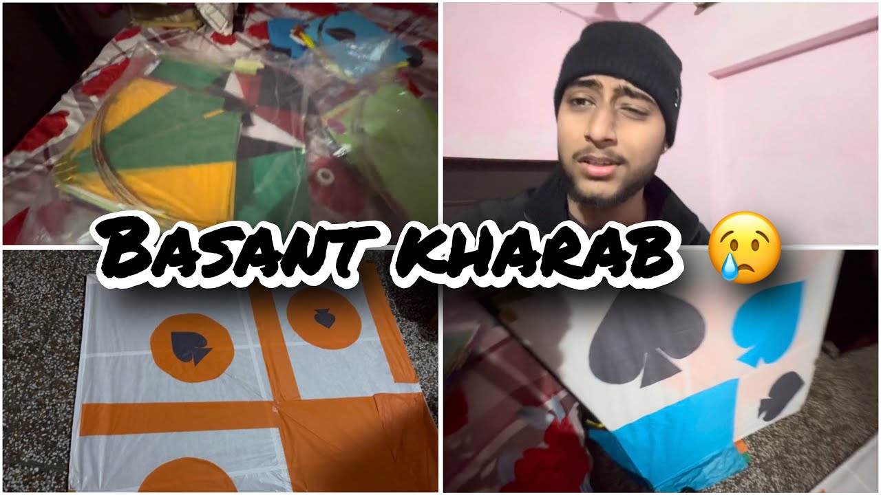 Barish ne basant kharab kardi 😢🪁