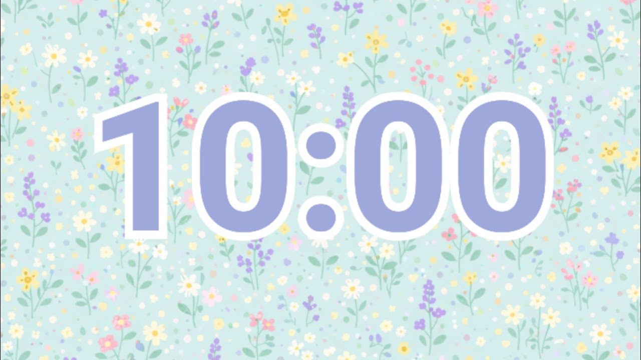 10-Minute Wildflower Meadow Timer | Bright Spring Classroom Countdown