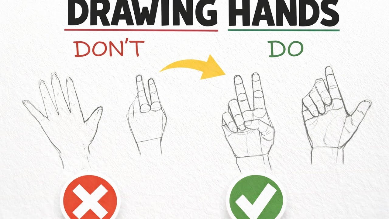 STOP STRUGGLING WITH HANDS (Easy Method for beginners) 