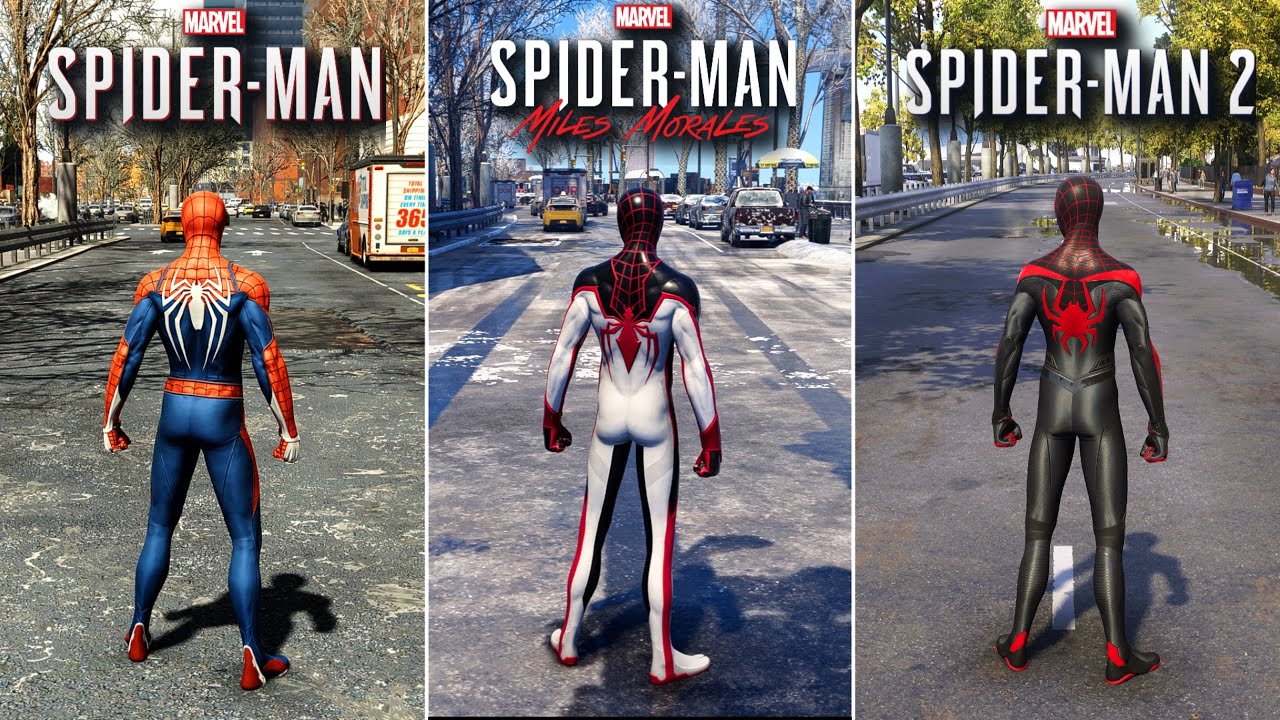 Spider-Man vs Spider-Man Miles Morales vs Spider-Man 2 – Ultimate Comparison
