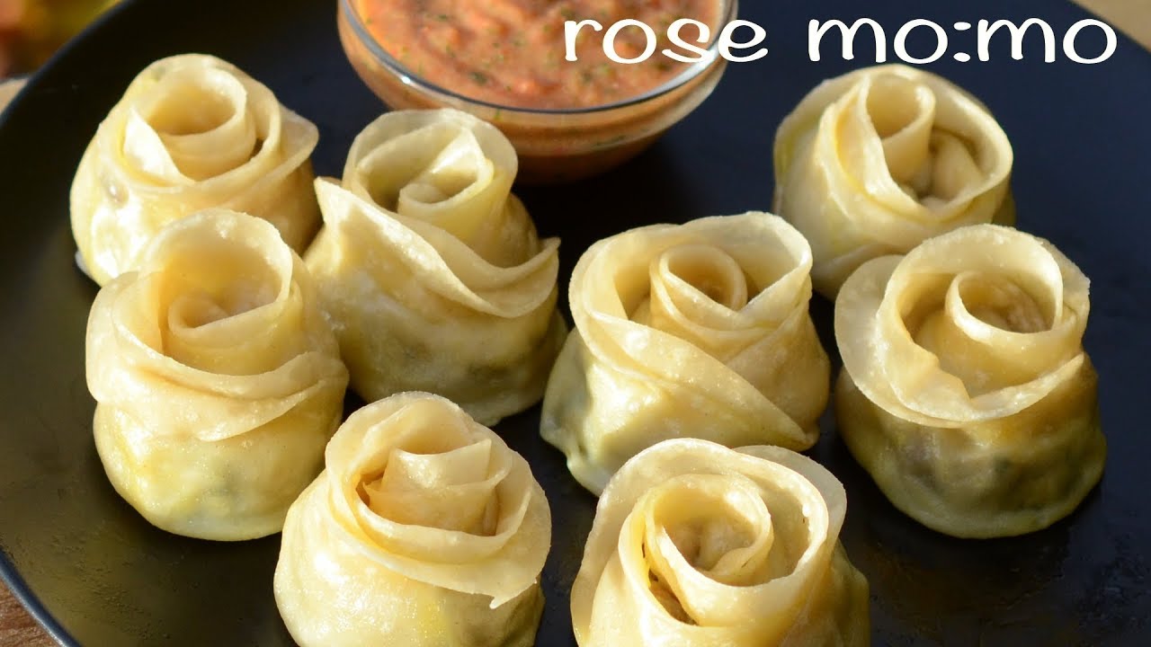 Rose momos recipe/ chicken dumplings recipe