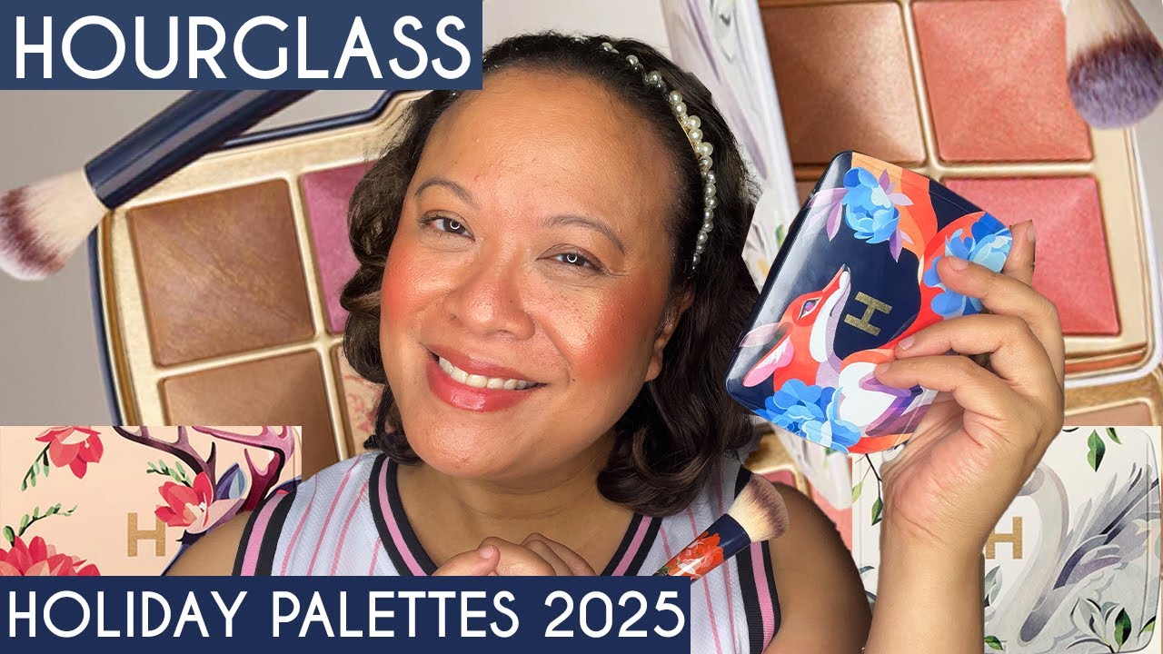 Hourglass Holiday Palettes 2025 | Deer, Swan, Fox, Horse - Ambient Lighting Edit|3 Looks Review