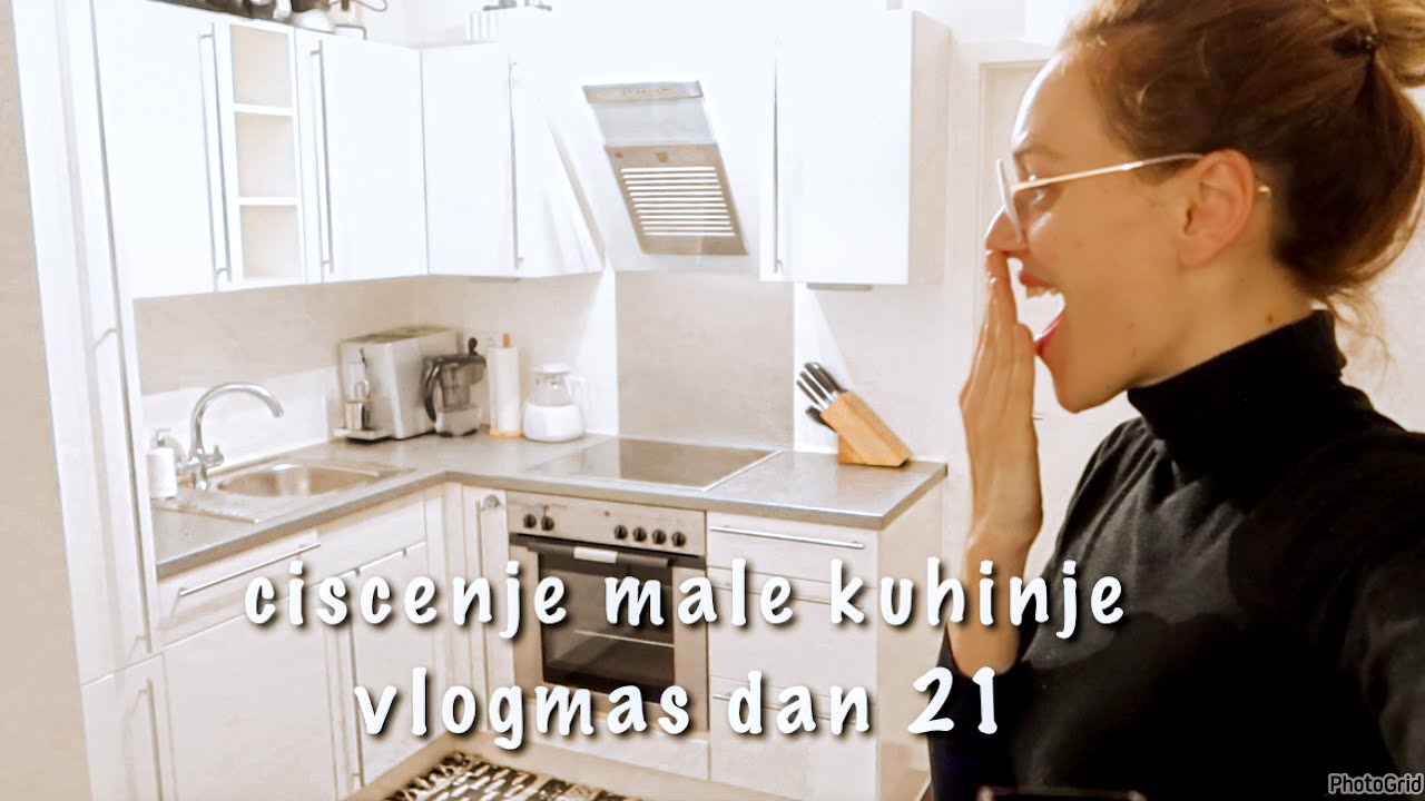 motivacija za detaljno ciscenje male kuhinjice | speed cleaning | vlogmas dan 21