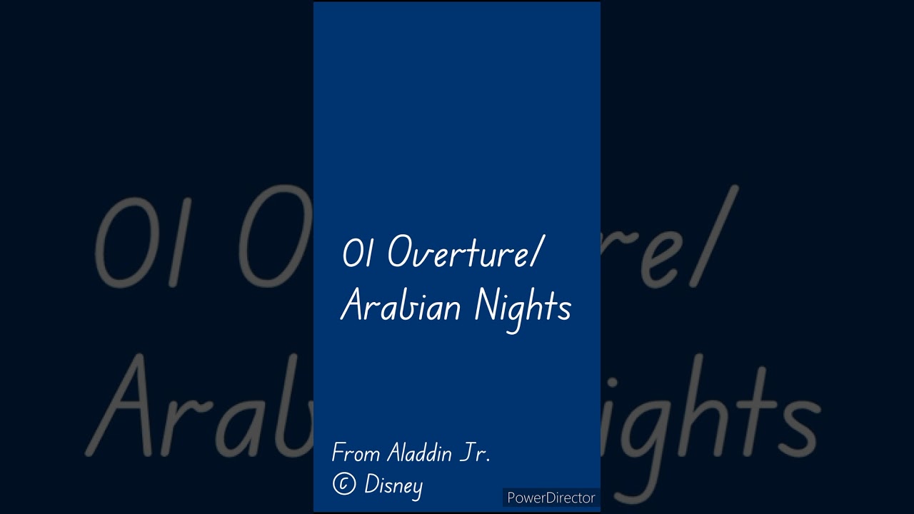 Aladdin Jr: Overture/Arabian Nights | Official Performance Accompiment