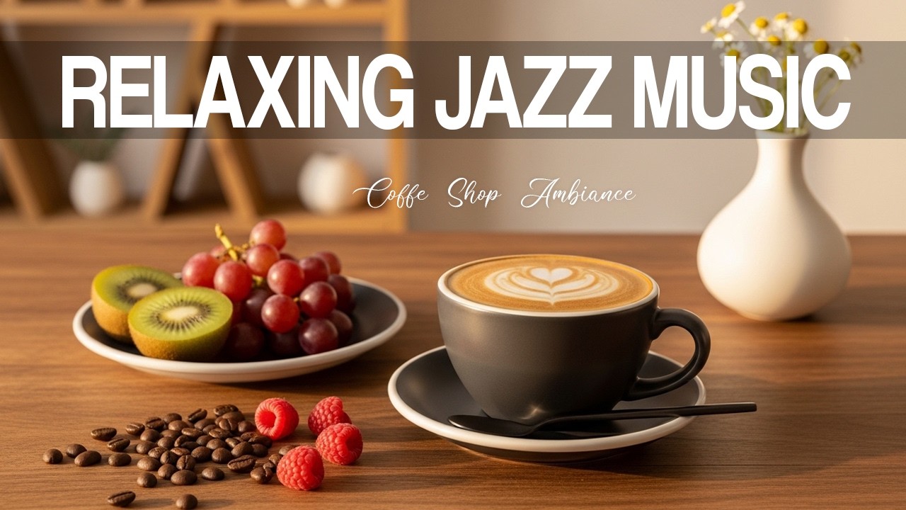 Relaxing Jazz music ☕Morning Seaside Café Ambience & Smooth Bossa Nova for Relaxation