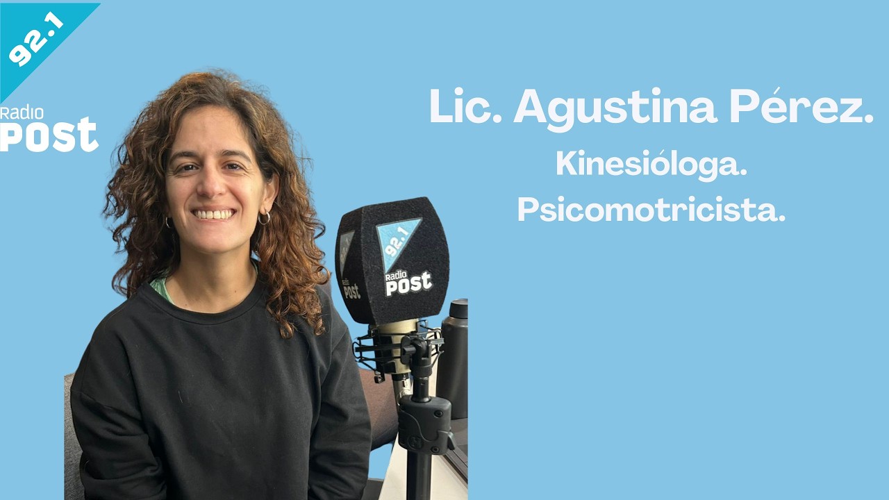 Nuestra Kinesióloga, la Lic. Agustina Pérez en Radio Post 92.1